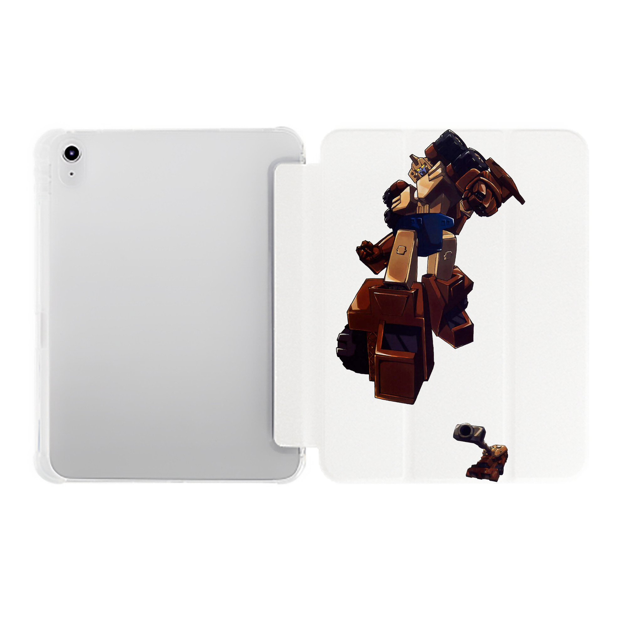（画像用）  IPad ケース ペン収納付き 三つ折りスタンド PUレザー×シリコン 対応機種9.5/10.5/10.9インチ